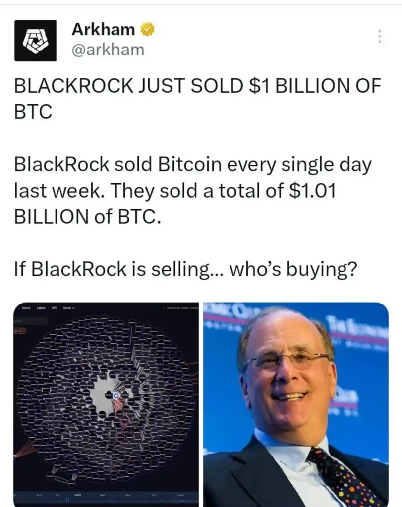 BlackRock's $1 Billion BTC Sale Raises One Big Market Question
