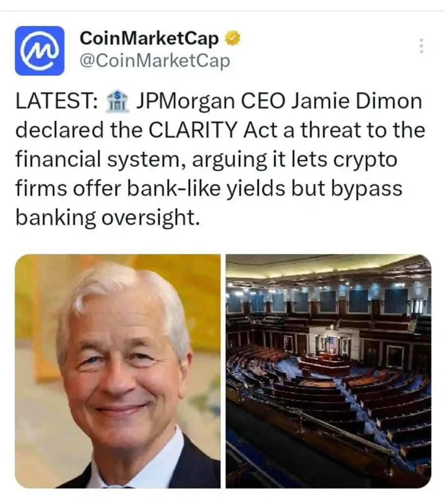 JPMorgan's CLARITY Act Concerns Spark a New Crypto Showdown