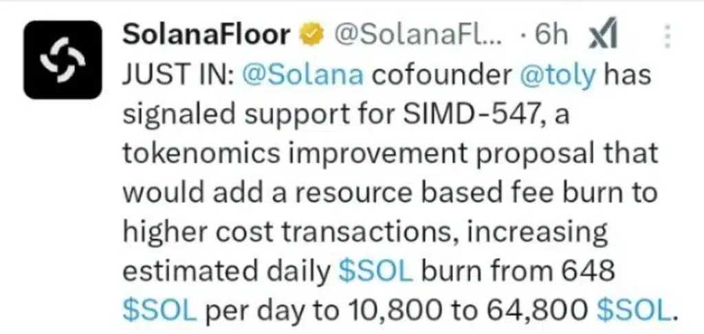 This New Proposal Has Traders Paying Attention — SOL Burn Rate Explosion?