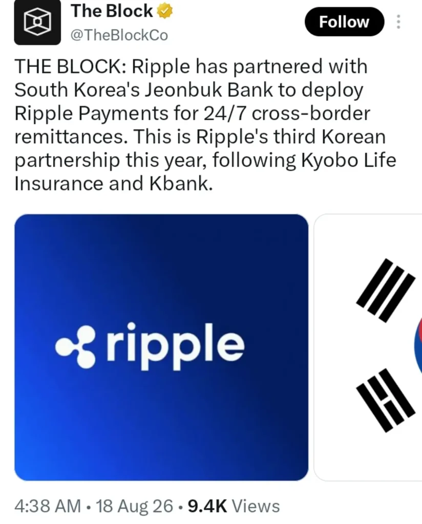 Three Korean Banks In One Year — Is Ripple Setting XRP Up For Liftoff?