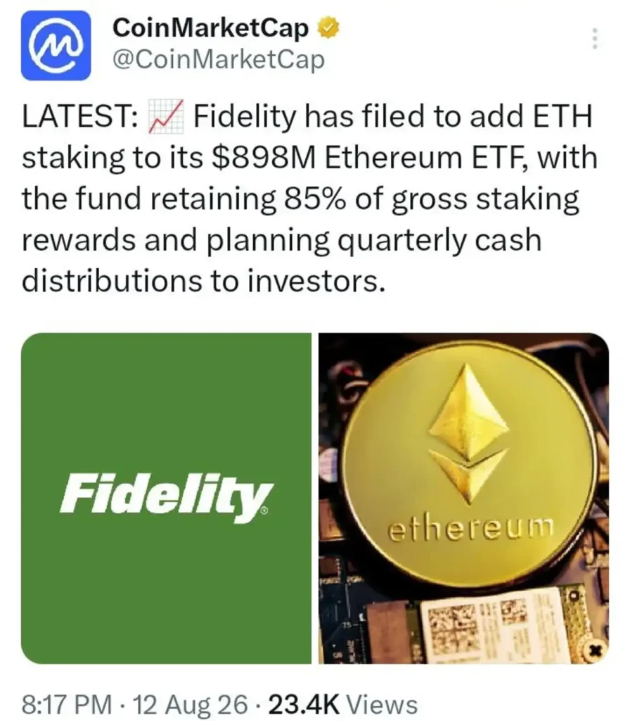Wall Street Wants More From Ethereum — Fidelity's Latest ETF Move Says It All